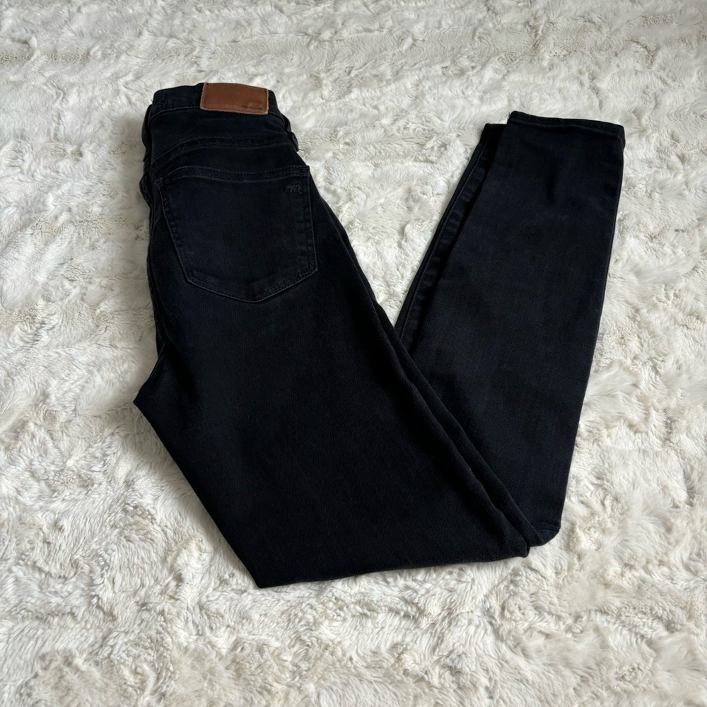 Madewell Women's Size 24 Black Wash 9" High Rise Skinny Jeans